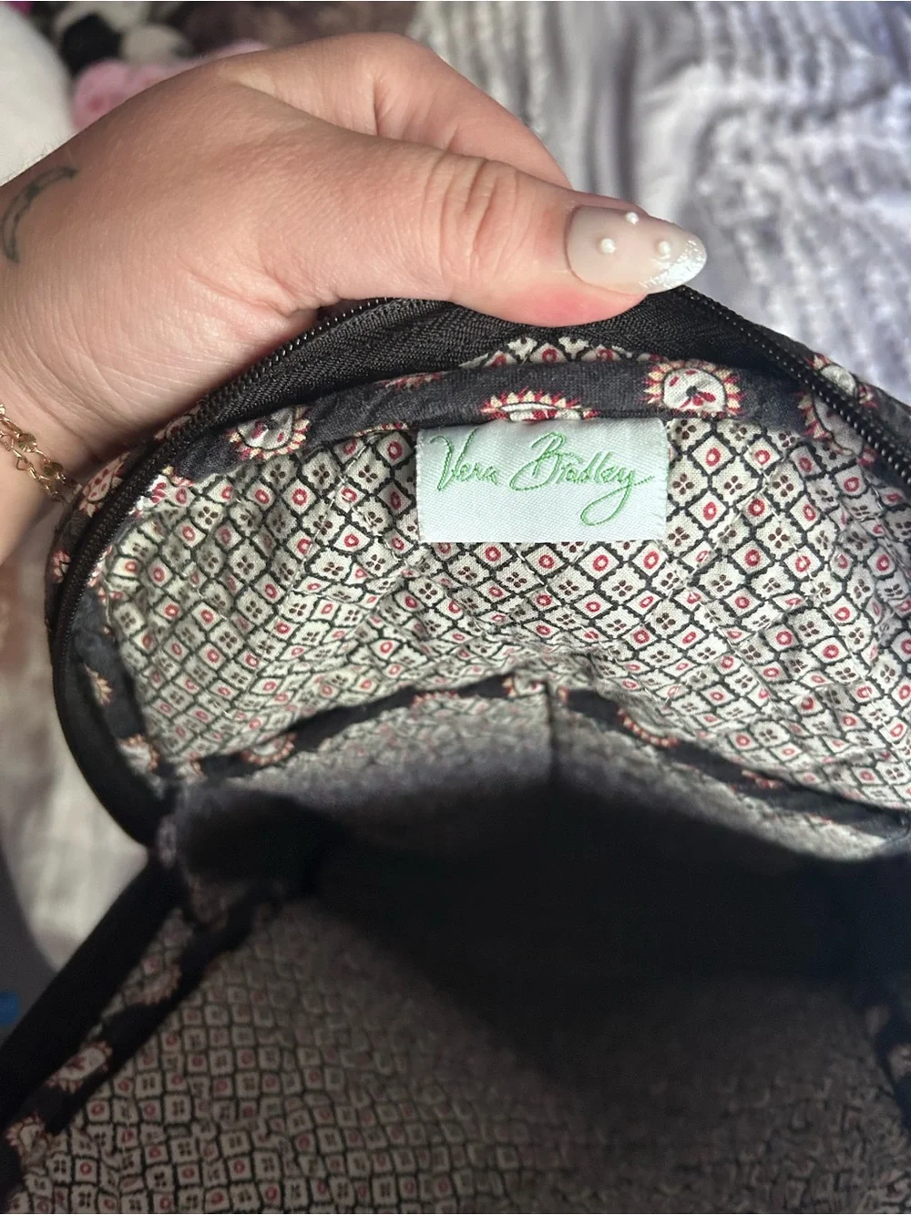 Vera Bradley | retired classic black paisley backpack